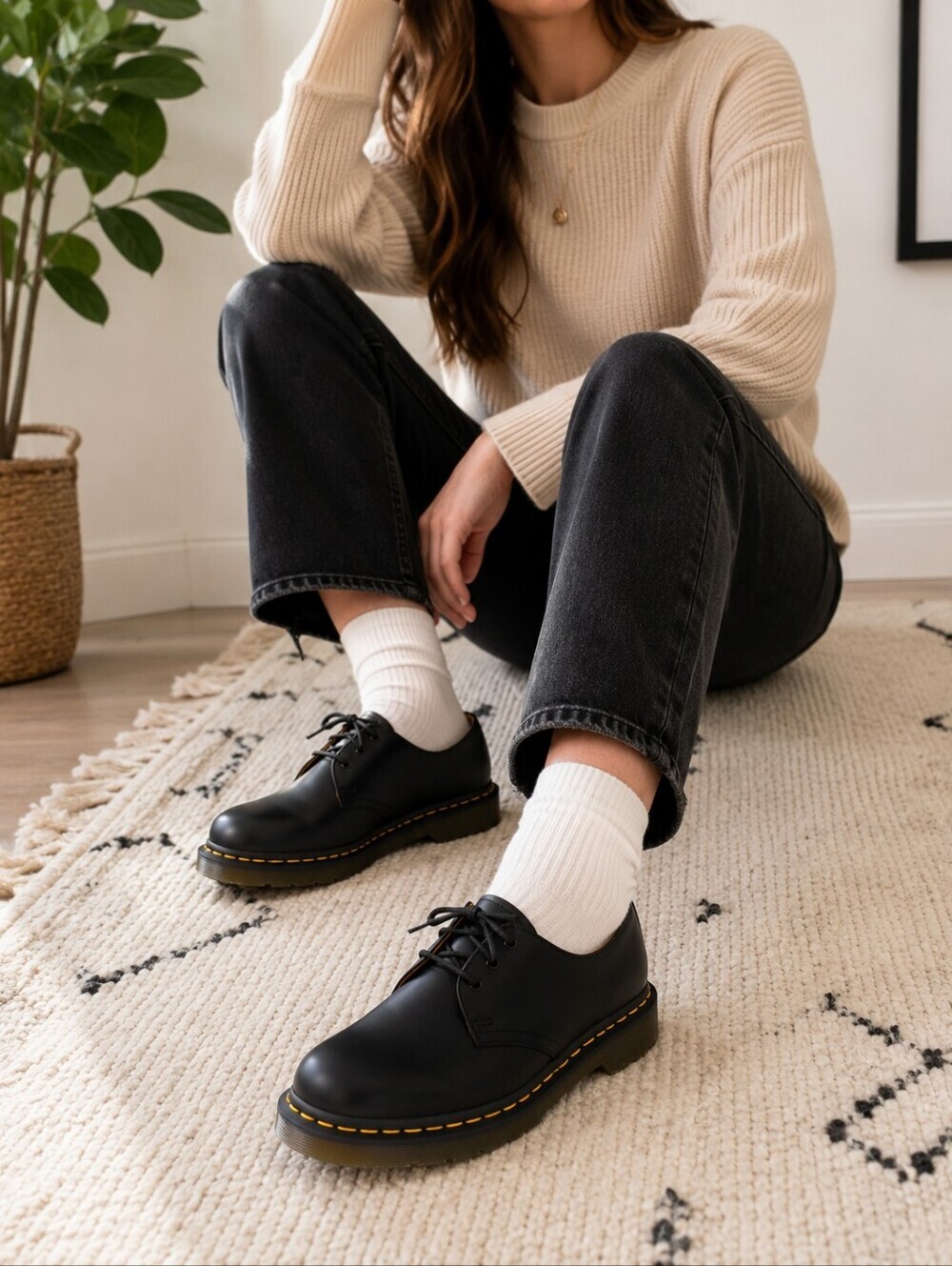 Dr. Martens 1461 Smooth Leather 3-Eye Oxford Shoes Black Women's US 8 NWT - Picture 6 of 14